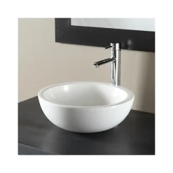 Planète Bain Vasque à poser bol design blanche