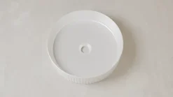 Vasque À Poser|Sanitaire Vasque à poser cannelée BEYOND 40cm Blanc Mat