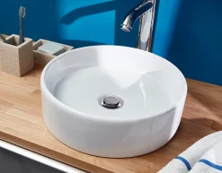 GoodHome Vasque à poser céramique blanc Scalea