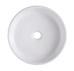 GoodHome Vasque à poser céramique blanc Scalea