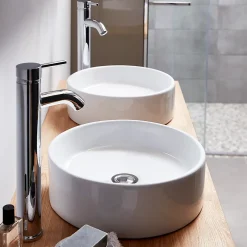 GoodHome Vasque à poser céramique blanc Scalea