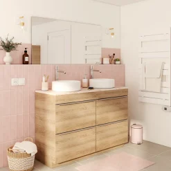 GoodHome Vasque à poser céramique blanc Scalea