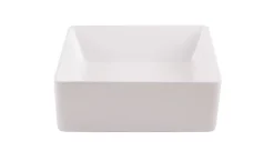 GoodHome Vasque à poser en céramique blanche l.38 x H.13 x P.38,5 cm Padma
