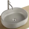 Vasque À Poser|Homesight Vasque à poser ovale béton allégé Kult