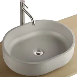 Vasque À Poser|Homesight Vasque à poser ovale béton allégé Kult