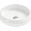 Silla Global Vasque à poser ovale, céramique 41,5x41,5x12 cm Blanc