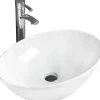 Silla Global Vasque à poser ovale, céramique 56x38,5x15 cm Blanc