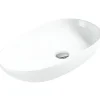 Lavabo|Silla Global Vasque à poser ovale, céramique 55,5x30,5x11 cm Blanc