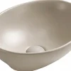 Lavabo|Silla Global Vasque à poser ovale, céramique 40,5x33x14 cm, Beige mat