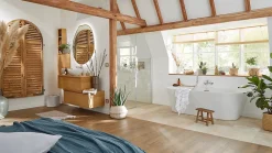 GoodHome Vasque à poser ovale céramique blanche Nessa