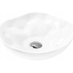 Lavabo|Silla Global Vasque à poser ovale, céramique 41x41x12 cm Blanc