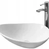 Lavabo|Silla Global Vasque à poser ovale, céramique 53x41,5x13 cm Blanc