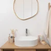 Vasque À Poser|Homesight Vasque à poser ovale céramique blanc brillant l.49 x H.12 cm Linea