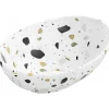 Silla Global Vasque à poser ovale, céramique 40,5x33x14 cm Blanc/Terazzo