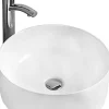 Lavabo|Silla Global Vasque à poser ovale, céramique, 41x41x14 cm, blanc