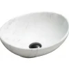 Lavabo|Silla Global Vasque à poser ovale, céramique 40,5x33x14 cm Blanc