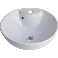 Vasque À Poser|Planète Bain Vasque à poser porcelaine blanche 41cm- Rebords fins