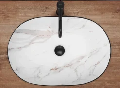 Vasque À Poser|Rea Vasque À Poser Cleo 61 /Aiax Black Oval