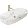 Rea Vasque À Poser Cleo 81 Shiny Aiax White Oval