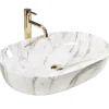 Rea Vasque À Poser Cleo 61 Shiny Aiax White Oval