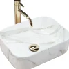 Vasque À Poser|Rea Vasque À Poser Demi Mini Shiny Aiax White Rectangle