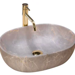Vasque À Poser|Rea Vasque À Poser Lara- Nablatowa Beige Oval