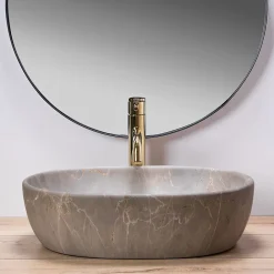 Vasque À Poser|Rea Vasque À Poser Lara- Nablatowa Beige Oval