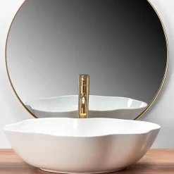 Vasque À Poser|Rea Vasque À Poser Pearl White Oval