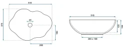 Vasque À Poser|Rea Vasque À Poser Pearl White Oval