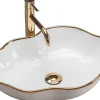 Rea Vasque À Poser Pearl White Gold Oval