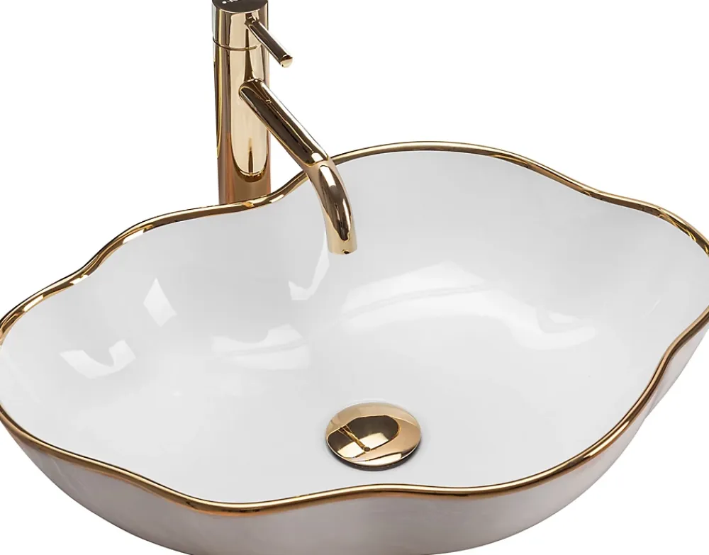 Rea Vasque À Poser Pearl White Gold Oval