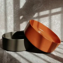 Vasque À Poser|Rea Vasque À Poser Sami Terra Orange Round