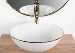 Rea Vasque À Poser Stella White Gold Round