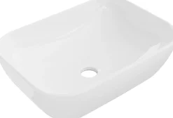 Silla Global Vasque à poser rectangulaire, céramique 45,5x32,5x13,5 cm, blanc