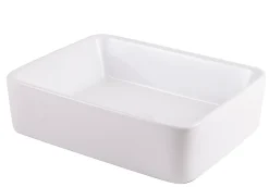 GoodHome Vasque à poser rectangulaire céramique blanche Surma