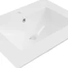 Lavabo|Silla Global Vasque à poser rectangulaire, céramique, 61x46x19 cm, blanc