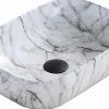 Silla Global Vasque à poser rectangulaire 45,5x32,5x13,5 cm, Maibre blanc
