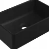 Lavabo|Silla Global Vasque à poser rectangulaire, céramique 36,5x23,5x12 cm Noir