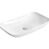 Silla Global Vasque à poser rectangulaire, céramique 60x38x10 cm Blanc