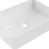 Lavabo|Silla Global Vasque à poser rectangulaire, céramique 45x32x11 cm Blanc
