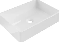 Lavabo|Silla Global Vasque à poser rectangulaire, céramique 45x32x11 cm Blanc