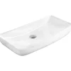 Silla Global Vasque à poser rectangulaire, céramique 60,5x39x13 cm Blanc