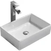 Silla Global Vasque à poser rectangulaire, céramique 47x33x12 cm, Blanc