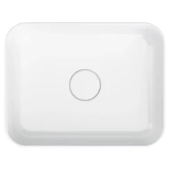 Vasque À Poser|GoodHome Vasque à poser rectangulaire en résine blanc Tekapo