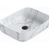Lavabo|Silla Global Vasque à poser rectangulaire, céramique 50x39x13 cm Blanc