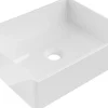 Silla Global Vasque à poser rectangulaire, céramique 40x32x11 cm Blanc