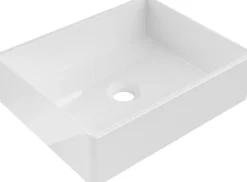 Silla Global Vasque à poser rectangulaire, céramique 40x32x11 cm Blanc