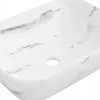 Lavabo|Silla Global Vasque à poser rectangulaire, céramique 45,5x32,5x13,5 cm Blanc