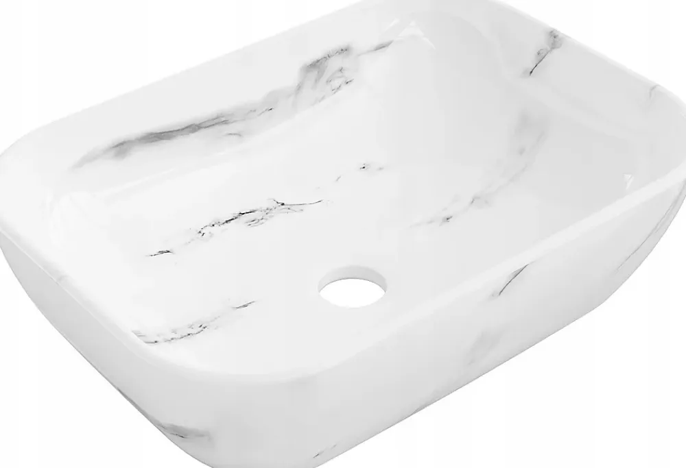 Lavabo|Silla Global Vasque à poser rectangulaire, céramique 45,5x32,5x13,5 cm Blanc