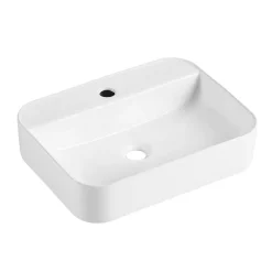 Vasque À Poser|Homesight Vasque à poser rectangulaire céramique blanc Kalvin